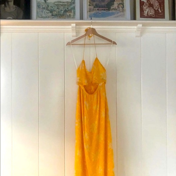 Reformation Addie Midi Floral Yellow Dress - Picture 5 of 9